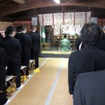 新嘗祭に参加したました　令和元年の春日神社・八劔社の大祭です　その3 　未申会さんの寄贈式です